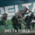 Delta Force Injector Four heavily armed soldiers in tactical gear charging forward, with the word 'DELTA' prominently displayed in the background.