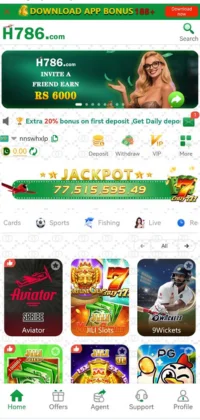 H786 Game APK Download For Android & ios Play And Earn Real Rewards 2 Screenshot of the H786 Game homepage .