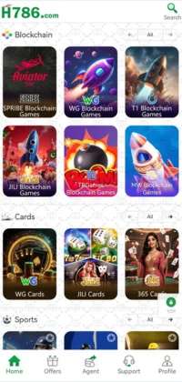 H786 Game APK Download For Android & ios Play And Earn Real Rewards 5 H786 Game app interface showing blockchain and card games.