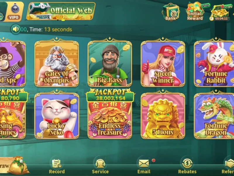 Hilalspin Game An online slot game interface displaying various slot titles