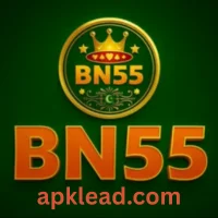BN55 Game logo featuring a crown emblem with green and gold theme