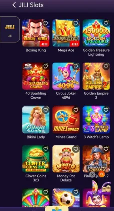 A HAHA777 GAME interface showing the JILI Slots collection with various slot game icons in a grid layout.