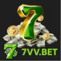 7VV BET Game logo with golden number 7, coins, and cash pile