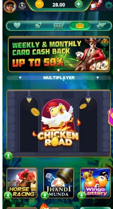 Luckypk777 game interface showing multiplayer games.