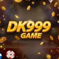 Golden DK999 Game logo with coins and casino chips in the background.